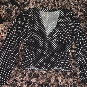 Free people navy top